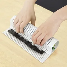 Bento Sushi Tool Reusable Edible Grade Plastic Moisture Waterproof Rice Sushi Rolling Maker Mold Japanese Kitchen Gadgets