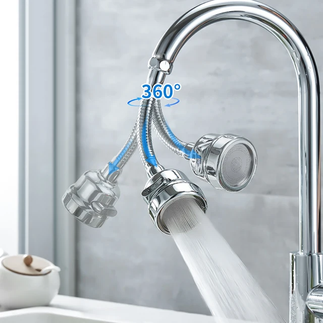2/3 Modes Universal Kitchen Faucet Adapter 360° Rotation Faucet Filter Extenders Kitchen Gadgets Spray Water Saving Tap Nozzle 4