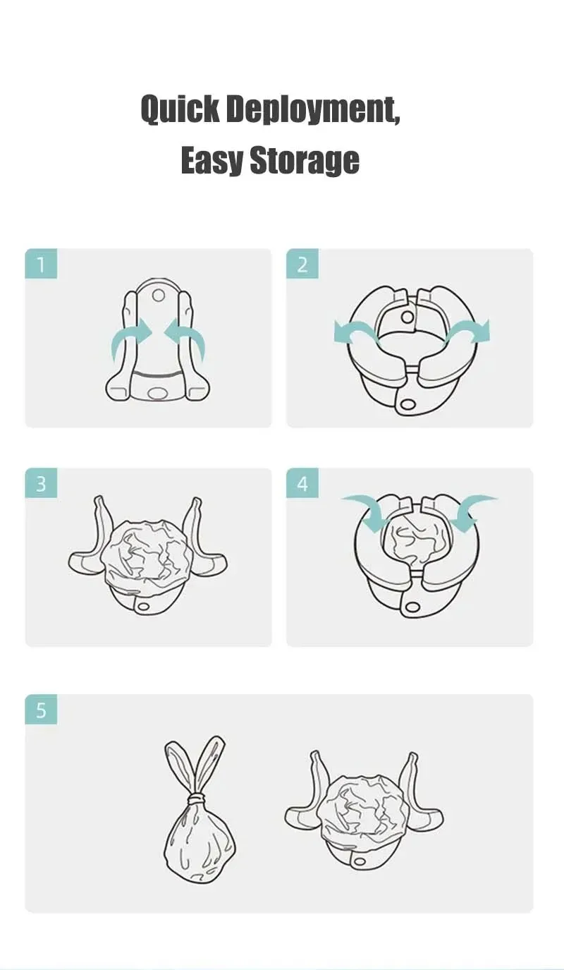 Child Potty Training Seat Folding Travel Baby Toilet Pot Squatty Potty Urinal for Children Baby Pot Child Toilet Portable Potty 9