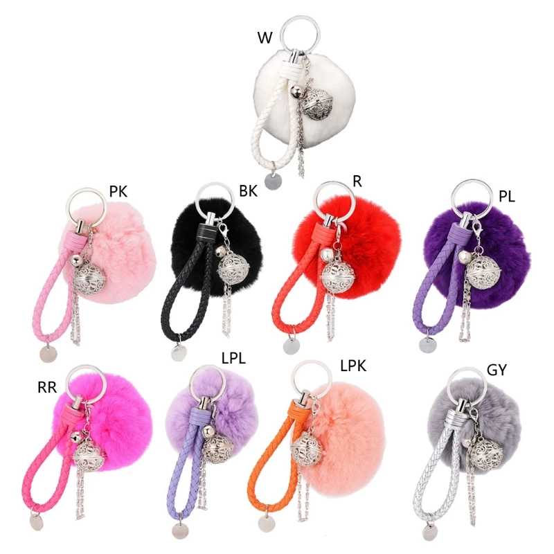 

Hollow Ball Chain Keychain Ornament Gifts Keychain Fur Ball Stuffed