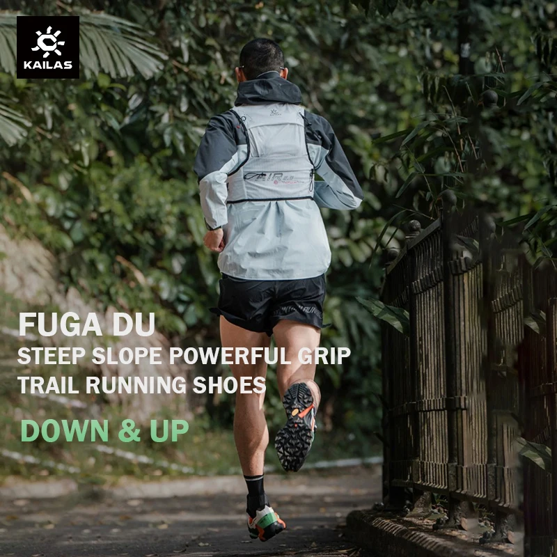 KAILAS DU zapatos de senderismo al aire libre para hombre, zapatillas con cordones, agarre potente, transpirables, cómodas, para correr, KS2313105 - Imagen 2