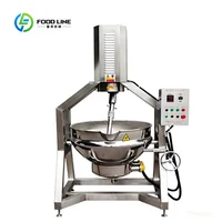 Mélangeur planétaire chauffant électrique personnalisé en acier inoxydable 304, cuve basculante pour la préparation de sauces 3