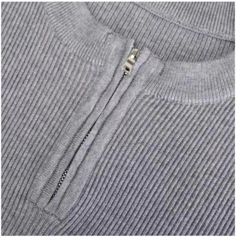 Autumn New Product Golf Men's Outdoor Sports Jacket Comfortable Half Zipper Round Neck Sweater Versatile Knitted Pullover Top
