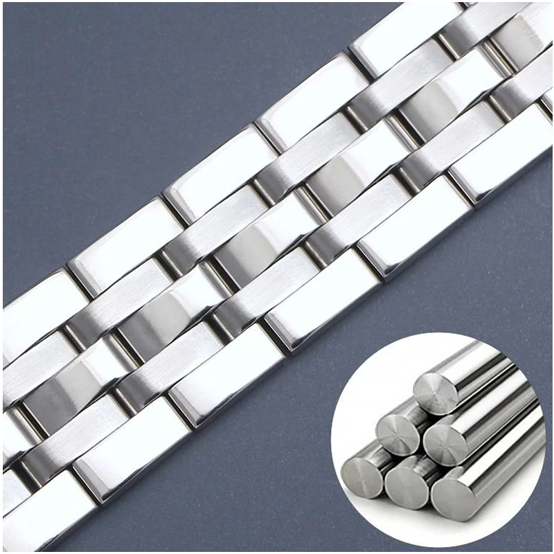 For Tissot Watch Strap Steel Belt Male WatchBands 1853 Original T17 T461 T014 PRC200 Stainless Steel Watch Band 19mm 20mm