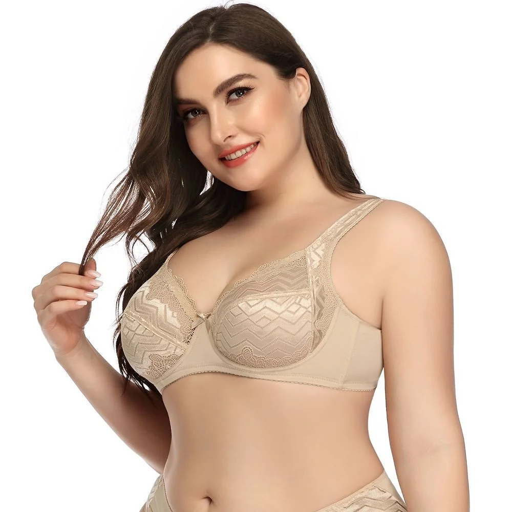 Sexy Women Fashion Bra Ultra Thin Cup Underwired Full Brassiere Femme Top  Plus Size Lingerie Brasier