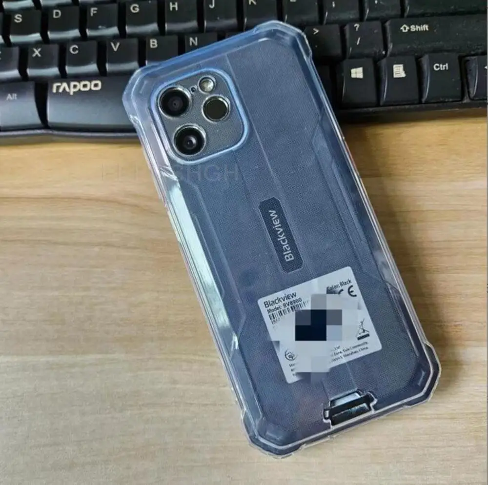 Coque pour Blackview BV8800(6.58) Noir Housse + 3 x Verre trempé