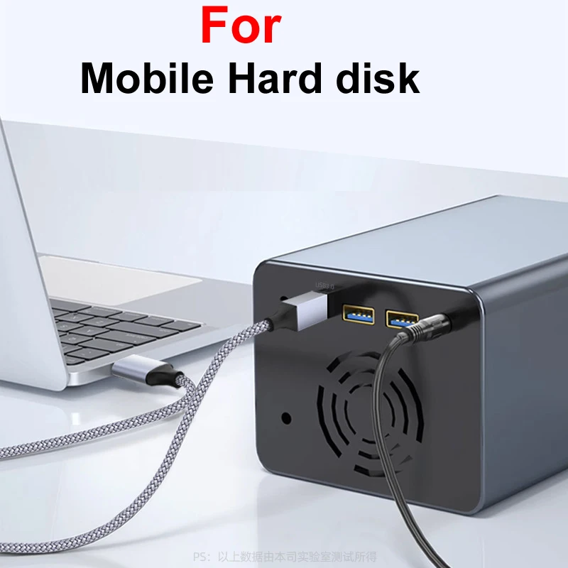 Premium Nylon Braided USB 3.0 Type-C Data Cable for Printers and Portable Hard Drives