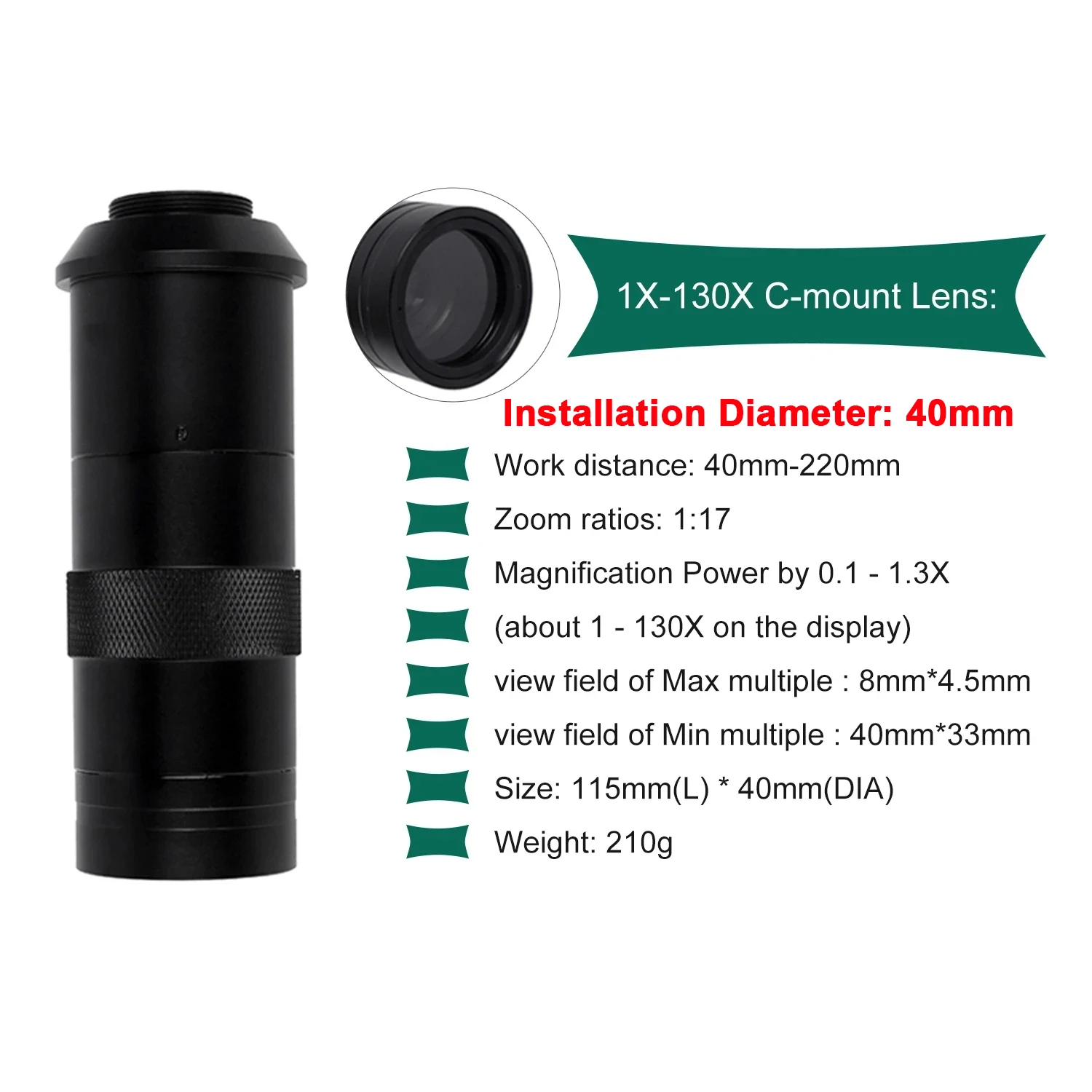 납땜용 YIZHAN UHD 4K 디지털 현미경 IMX678 1080P@60FPS HDMI USB 카메라 130X 조정 가능한 렌즈 PCB 수리용 소형 베이스