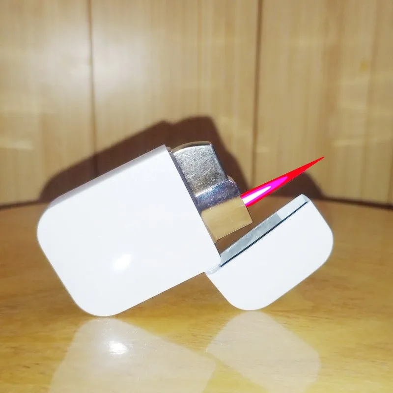 Personalized lighter cute pink lighter inflatable butane torch windproof metal electronic igniter smoking couple butane gas lighter cigarette lighter