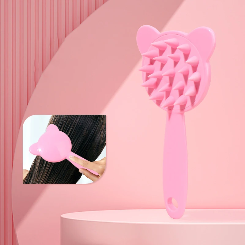 

Чистящий силиконовый шампунь, Массажер для волос, шампунь, Массажная щетка, массажер для кожи головы, щетка для душа и волос, расческа для ухода, домашний инструмент