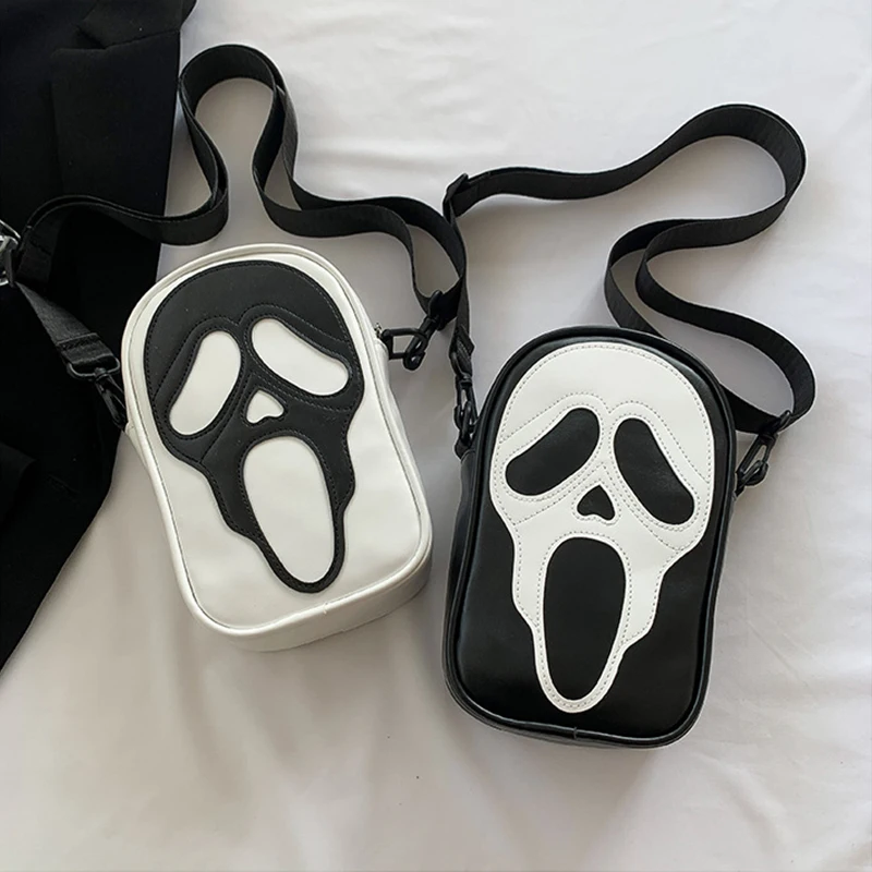 Shoulder Bag Ladies Handbag Crossbody Bag Halloween Ghost Skull Crossbody Bags Y2k Women Girls Punk Hiphop Horror Skeleton Shoulder Bag Handbag Purses
