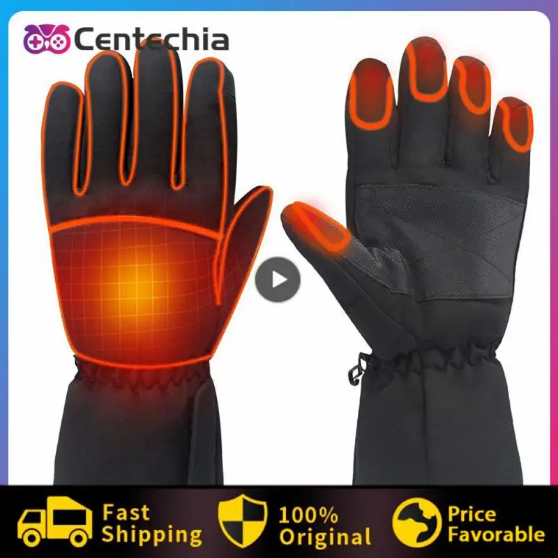 

Мотоциклетные перчатки с подогревом, черные, устойчивые к холоду, из углеродного волокна, с электронным подогревом, с быстрым нагревом, перчатки 230 г