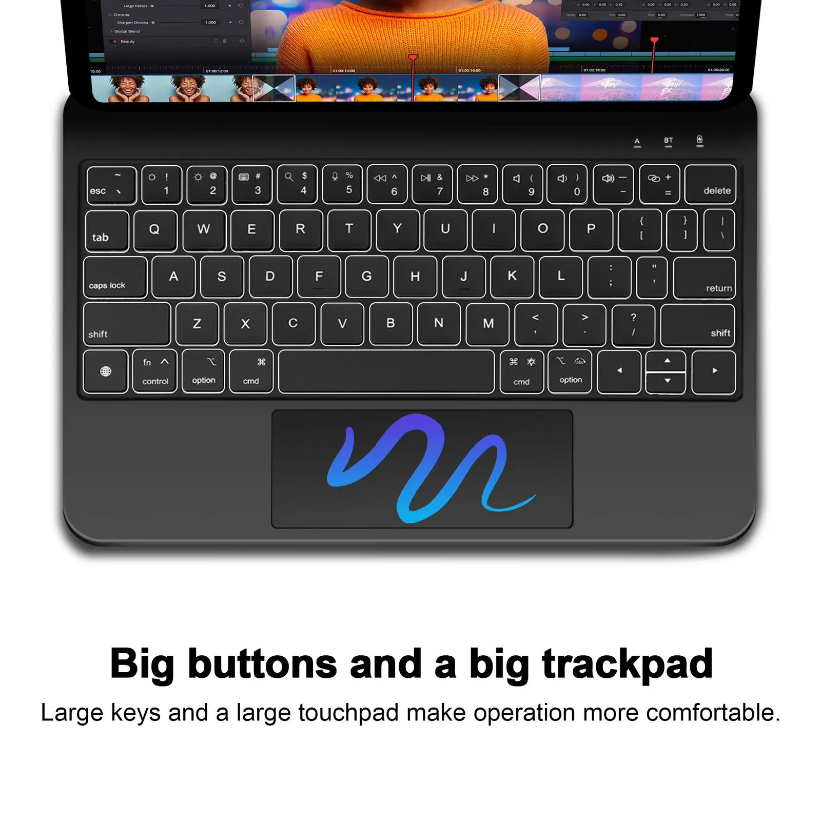 Goojodoq Magic Keyboard for Ipad Air 11 M2 M3 Air4 Air 5 for