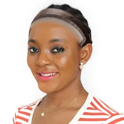 Breathable Non - Slip Wig Grip Band with Adjustable Fit and Natural Lace Edge (Band - BR ears)