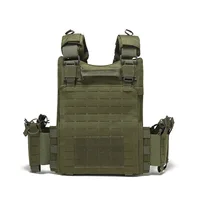 Nylon Tactical Vest MOLLE Camouflage Body Armor Hunting Carrier Airsoft Combat Accessories 2