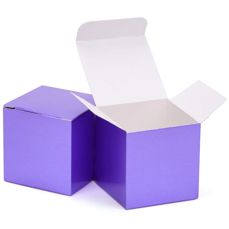 300 Teile/los Laser Kartons Falten Kleine Quadratische Verpackung Box für Geschenke Süßigkeiten Kekse Kosmetische Geschenk Karton – Detail 8