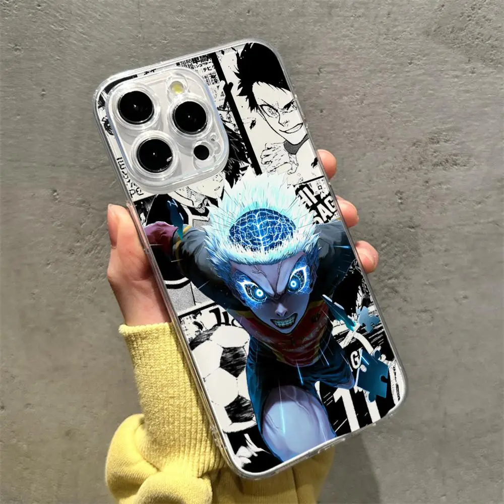 Blue Lock X Yoichi Isagi Cool Anime Transparent Phone Case