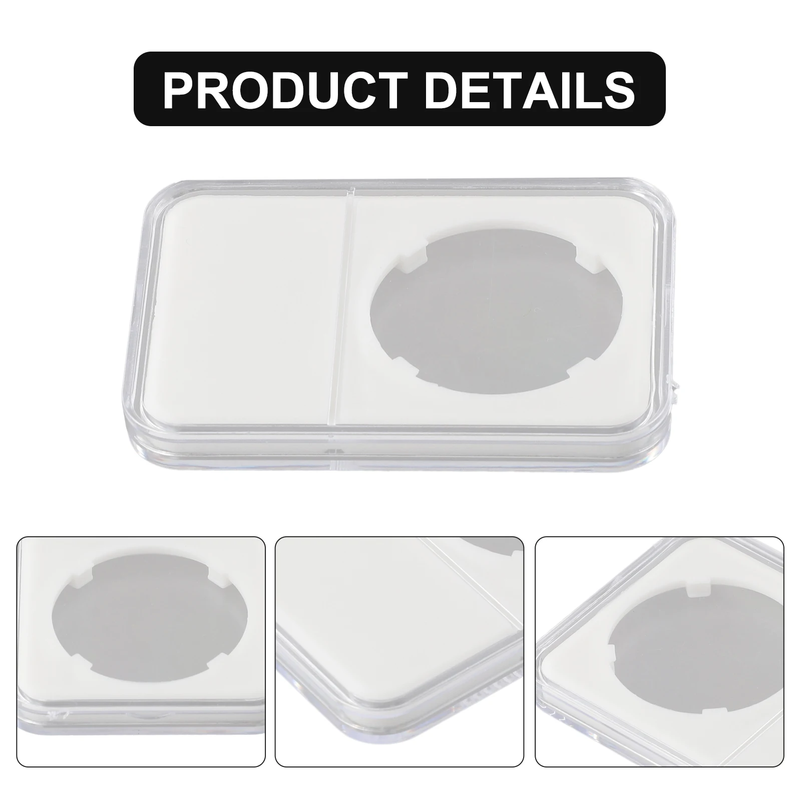 Collectibles Coin Holder Plastic Storage Accessories Display Protector Slab Transparent 1pc 38mm Durable Useful