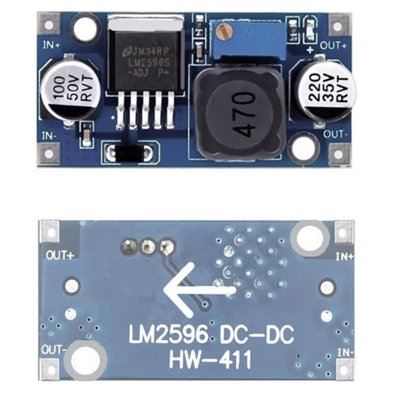 LM2596S DC-DC 스텝다운 전원 공급 모듈 3A 조정 가능한 스텝다운 모듈 LM2596 전압 조정기 24V 12V 5V 3V
