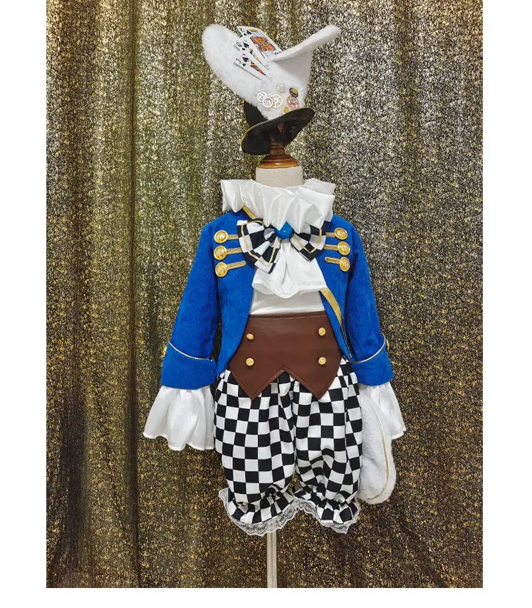 YouthLoxus Kaninchenkostüm-Set – Alice Im Wunderland Hasenohren Mit Handschuhen & Uhr (weiß)