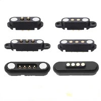 1-10pcs 2A DC แม่เหล็ก Pogo Pin 2Pin 3Pin Pogopin ชายหญิงฤดูใบไม้ผลิโหลด DC Power Socket 2P 3P 1