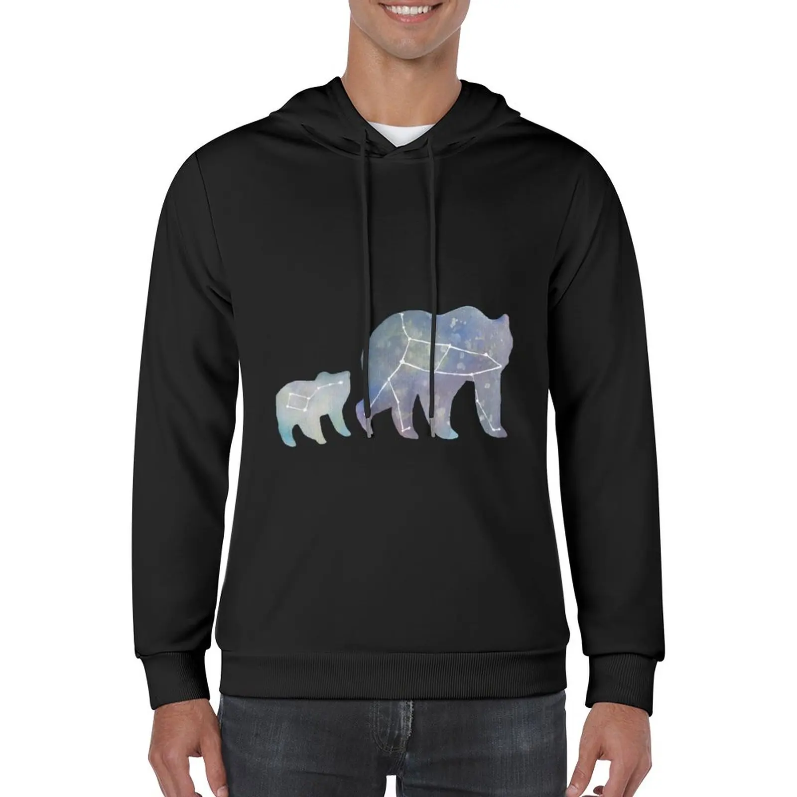 

New Ursa Major and Minor Pullover Hoodie men's clothing korean style clothes men's sweat-shirt set tracksuit men