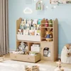Kids Bookshelf, Toy Storage Organizer with 5 Storage Cubbies and Large Drawer, Bookcase Display Stand, Kids Bookshelf 2
