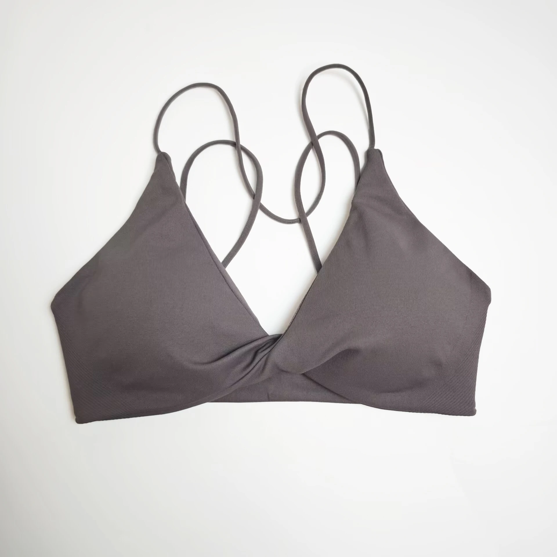 NCLAGEN Vision Twist Ön Spor Sutyeni Yüksek Destekli Kadın spor üstü Push-up İnce Askılı Egzersiz Fitness Koşu Spor Salonu İç Giyim