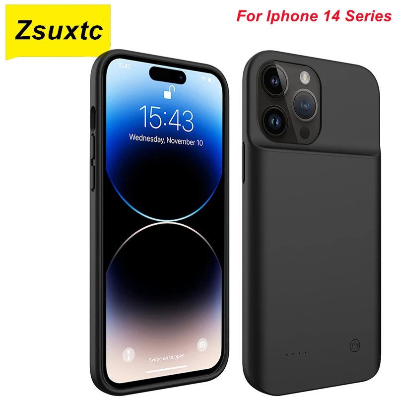 

Чехол для IPhone 14 Pro Max 14 Plus, 10000 мАч, с защитой от отпечатков пальцев