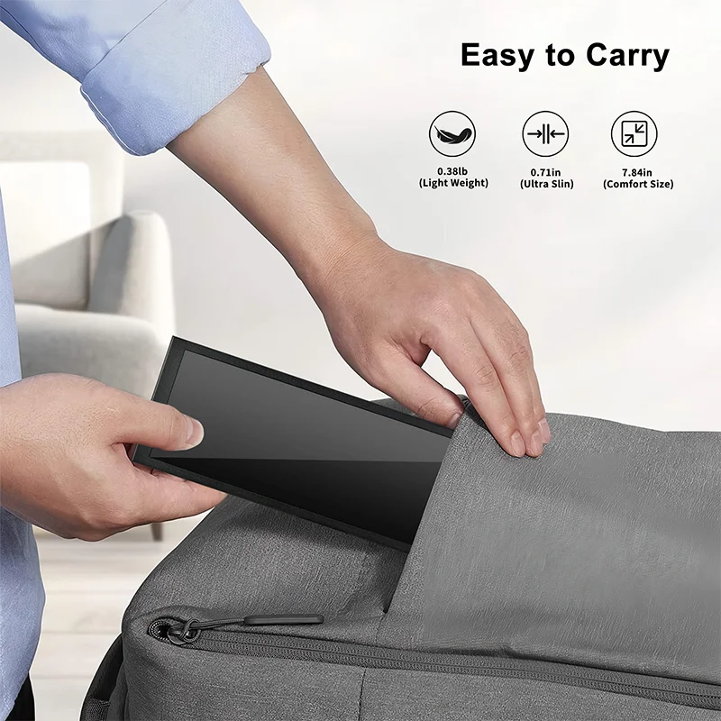 Wisecoco 7.84인치 미니 휴대용 LCD 모니터 CPU GPU 모니터링 IPS 보조 화면 디스플레이 (노트북 PC, 라즈베리 파이 4, Aida64 지원)