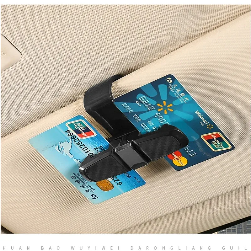 80° Rotating Car Eyeglass Holder - Dual-Direction Clip for Visor/Sunshade, Universal Multi-Position Eyewear Storage Accessory