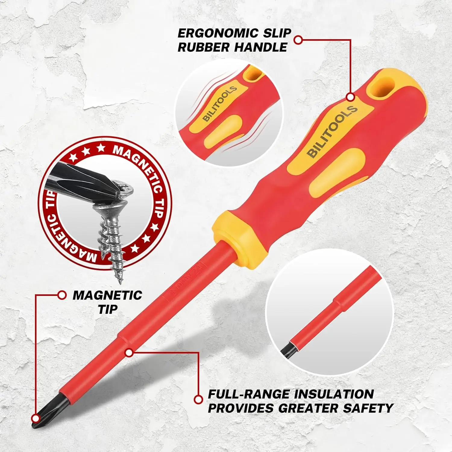 Insulated 1000V Screwdriver And Pliers Set image 5