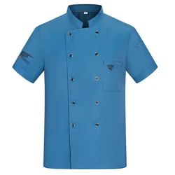 Men Women Chef Uniform Catering Restaurant Chef Jacket Cooking Workwear Coffee Shop Waiter Uniform