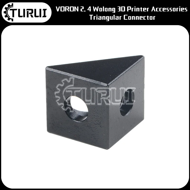

Аксессуары для 3D-принтера Voron2.4 Wolong, треугольный коннектор, квадратный алюминиевый блок, трехходовое соединение