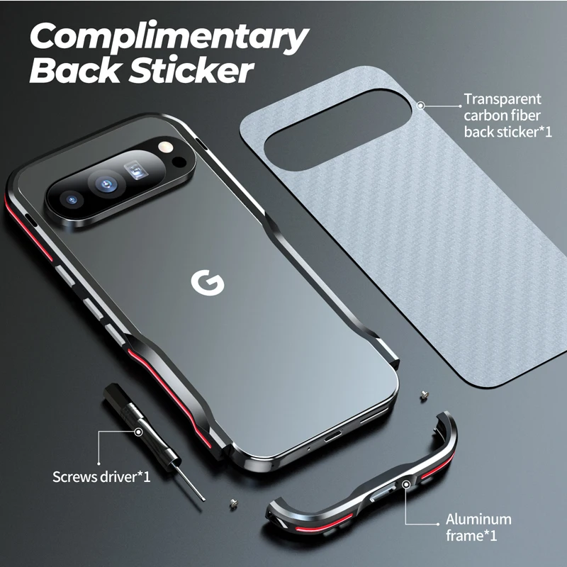 Luxury Frosted Metal Blade Phone Case with Shockproof Bumper and Lens Protection