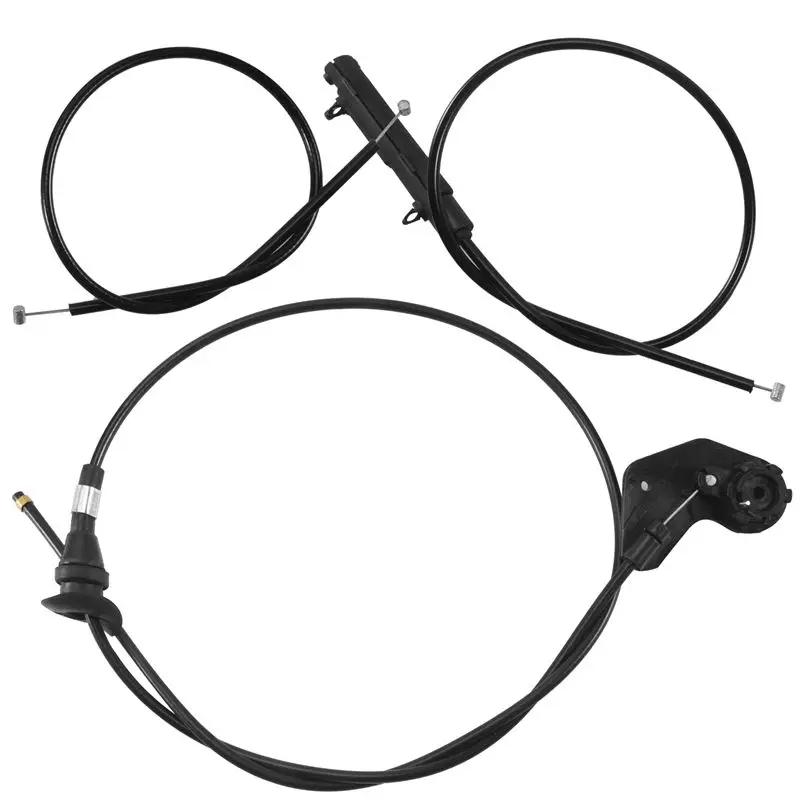A54K-3PCS 엔진 보우덴 케이블 후드 릴리스 와이어-BMW E39 525I 530I 51238176595 51238190754 51238176596