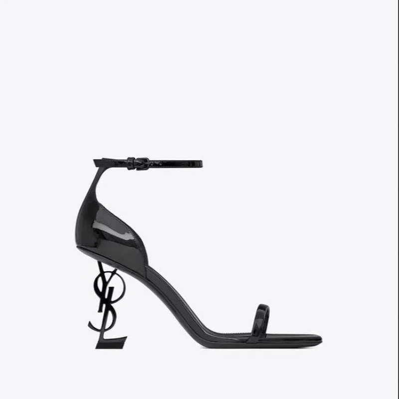 High Heel Sandals Elegant Sexy Women's High Heels New High Quality Design Metal High Heel Patent Leather Banquet Zapatos De 6