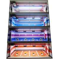 1:18 Model Car Garage Scene Underground Parking Lot Double Parking Space Display Box Dust Cover Children Toys 1