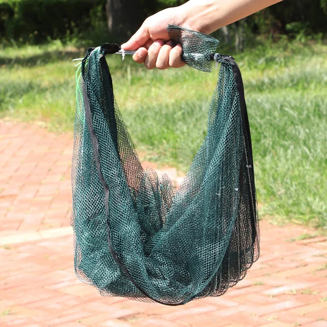 Folded Fishing Bait Trap, 6/8/12/16/20 Holes Foldable Fishing Nets for Fish/Crab/Shrimp/Crawdad Catcher Upgrade Large Space Gift 6