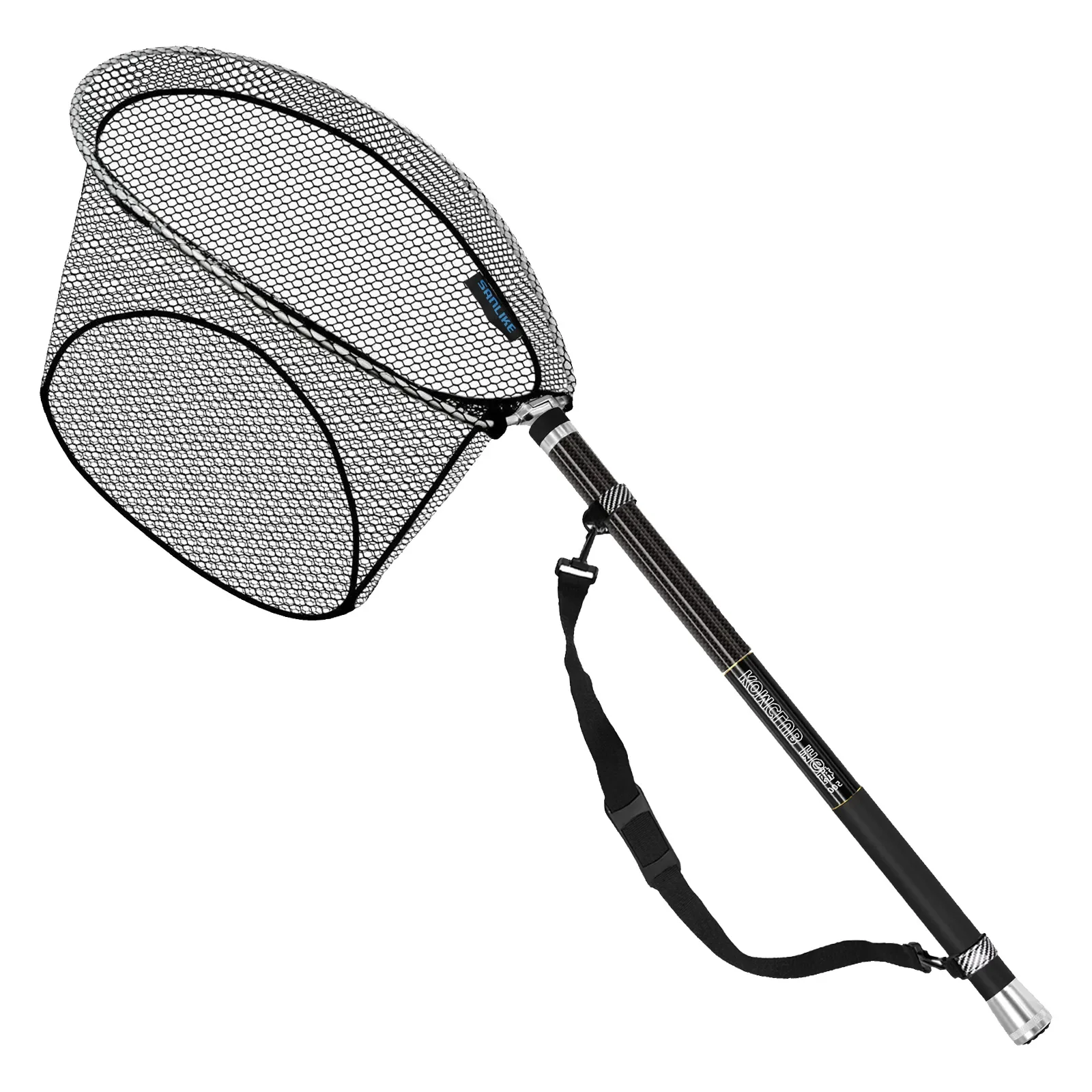 SANLIKE 5M/6M Fishing Net Retractable Fishing Rod Portable Carbon