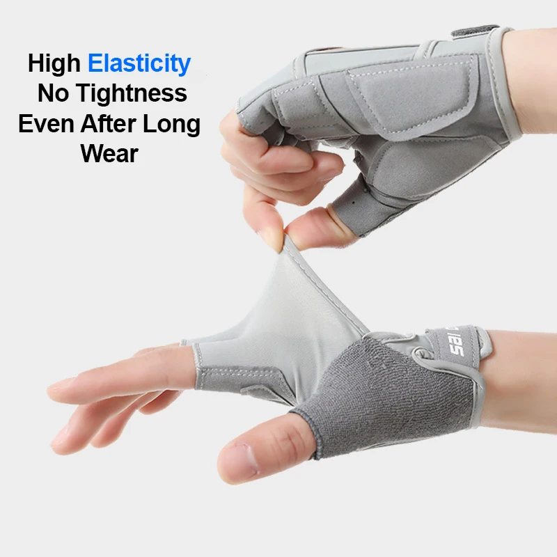 Breathable Fingerless Workout & Weight Lifting Gloves
