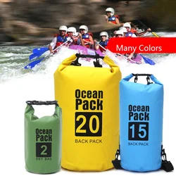 Travel PVC Dry Bag 15L/20L/30L Camping Swimming Rafting Waterproof Dry Bag
