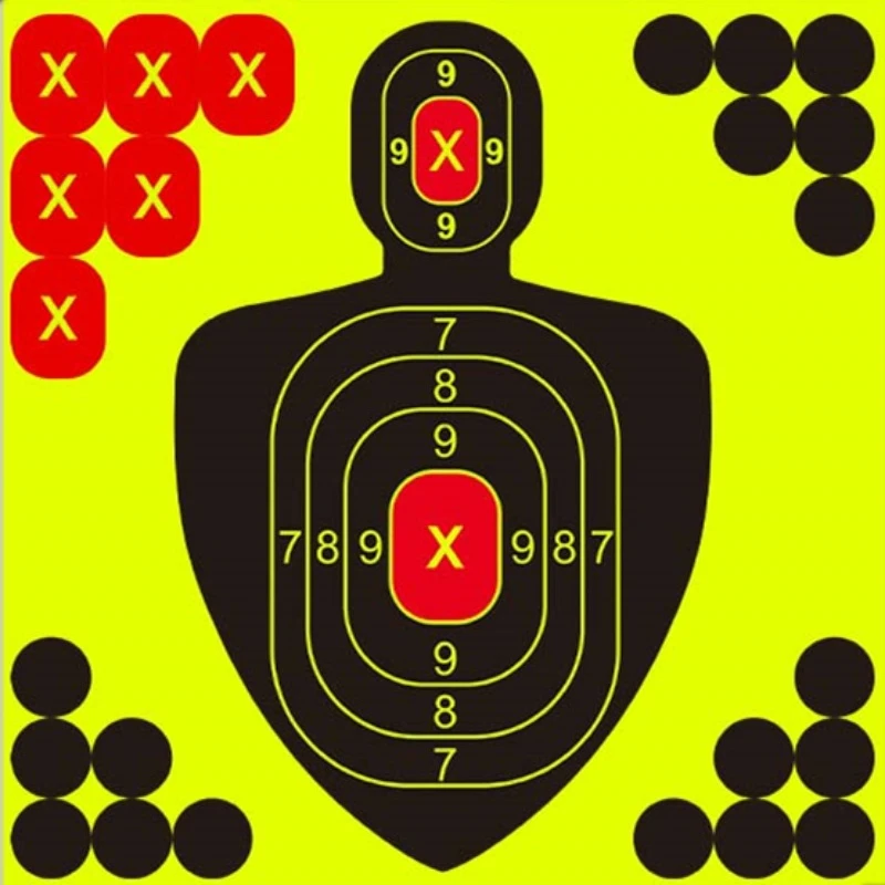9 Types 8 Inch high visibility shooting target stickers Reactive Hunting Shooting Training Paper 10pcs/Set
