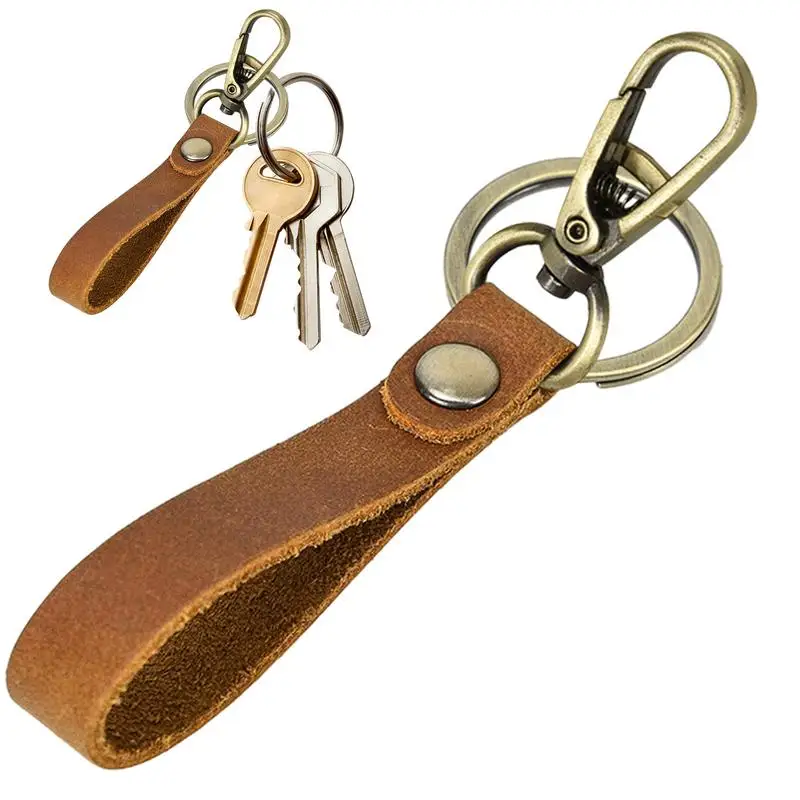 

Retro Key Chains PU Leather Vintage Keychain Soft Pendant For Men Women Portable Key Chains For School Bag Cell Phone Purse
