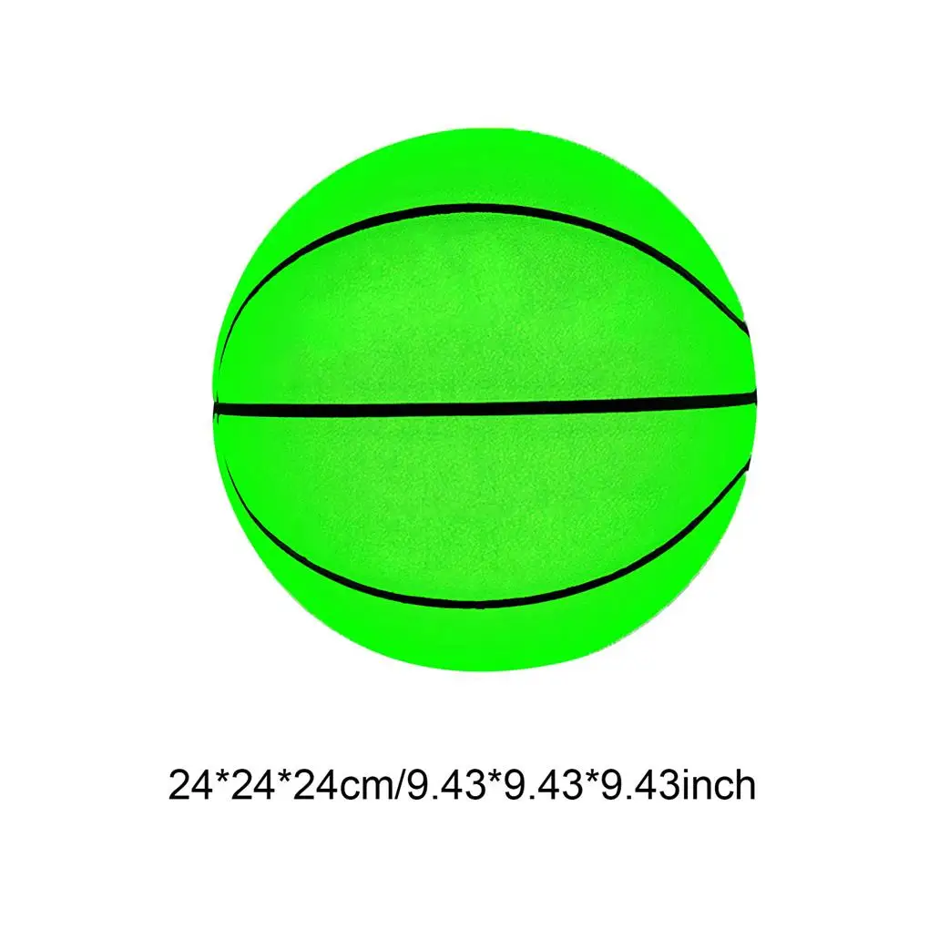 

Glowing Basketball Reflective Toy Green Balls Fine Workmanship Game Supplies