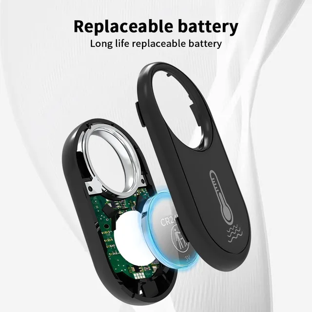 Tuya Smart Zigbee Hanging Temperature Humidity Sensor Removeable Smart Life Thermometer Detector Alexa Google Home Voice Control 4