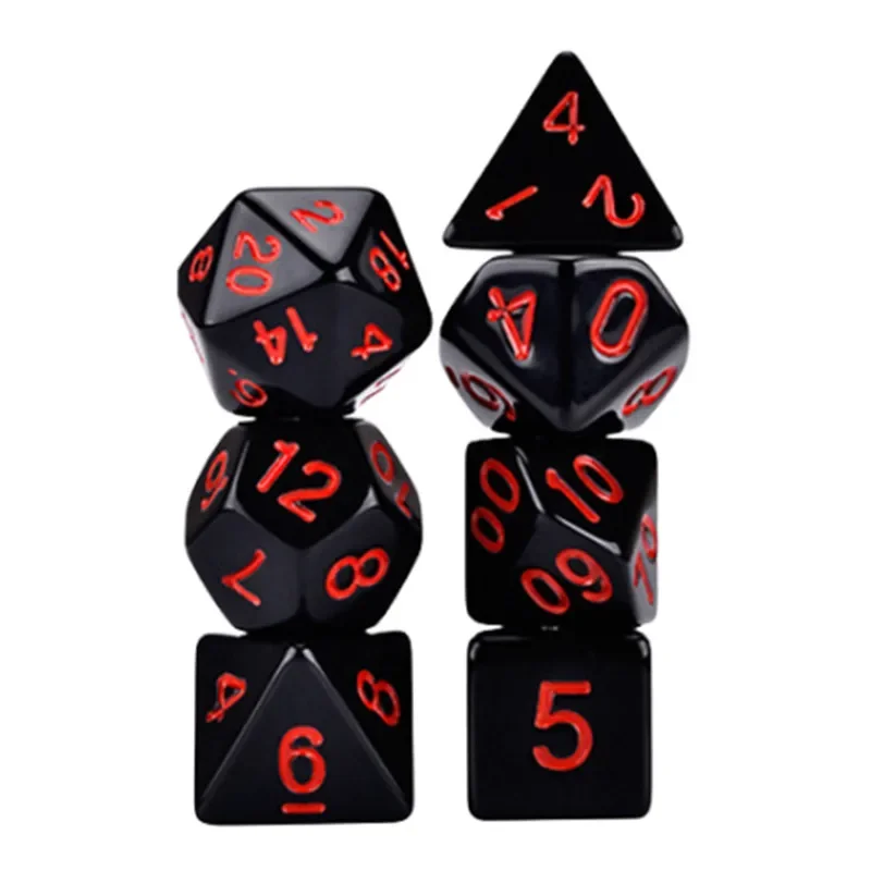 Dice Set Game Dice 7pcs/lot Double-colors Polyhedral