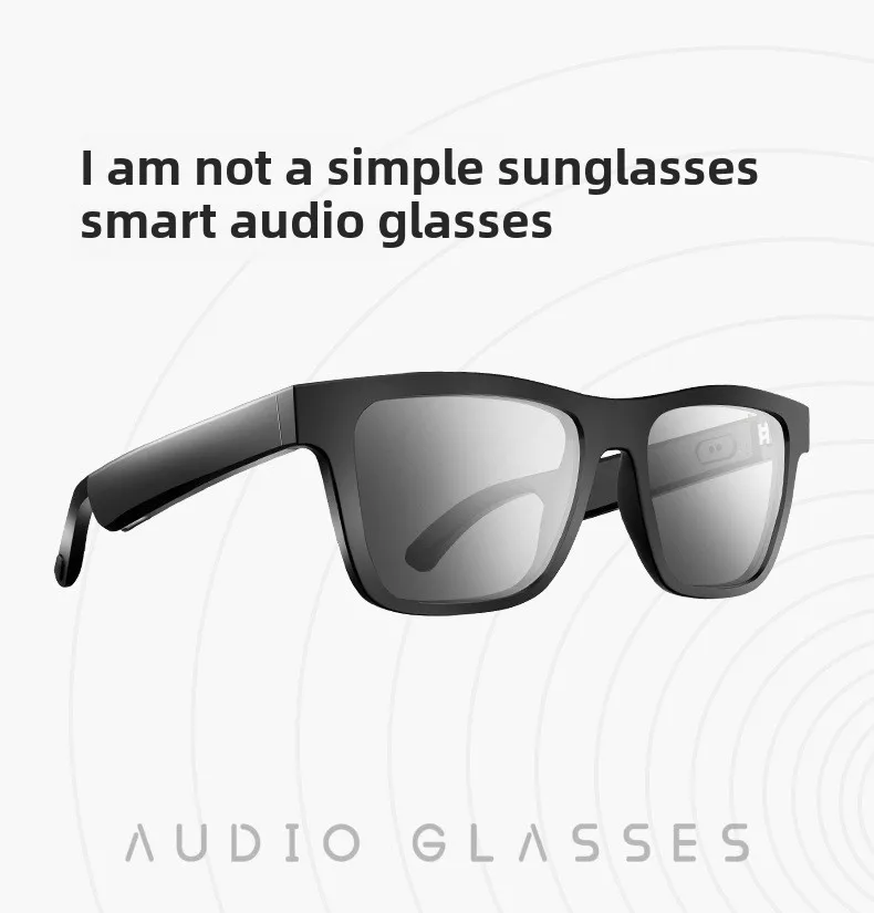 Smart glasses E10 sunglasses with black technology for calling, listening to music, Bluetooth audio glasses