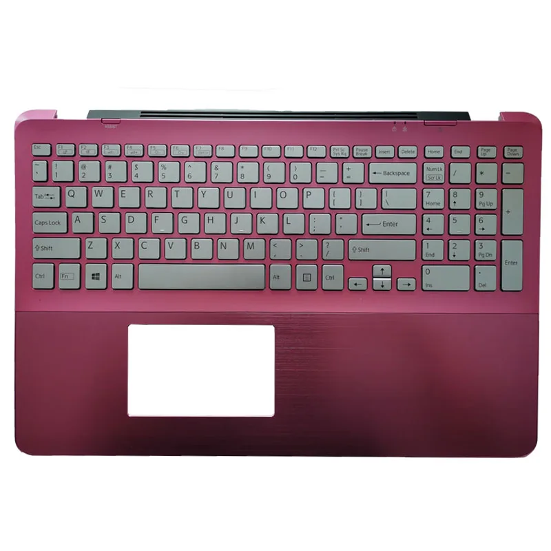

NWE US laptop Keyboard for SONY Vaio SVF15A SVF15A1C5E US keyboard with pink palmrest upper cover 5JGD6PHN090