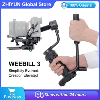 Zhiyun-Weebill 3 3 축 전문 핸드헬드 짐벌 고정기, DSLR 및 미러리스 카메라, 소니 캐논 니콘, 파나소닉